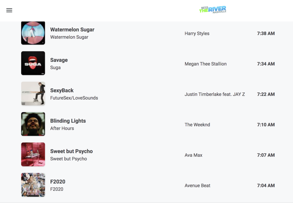 Sélection musicale Pastel FM